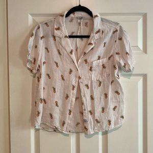 Rails button down pineapple short sleeve